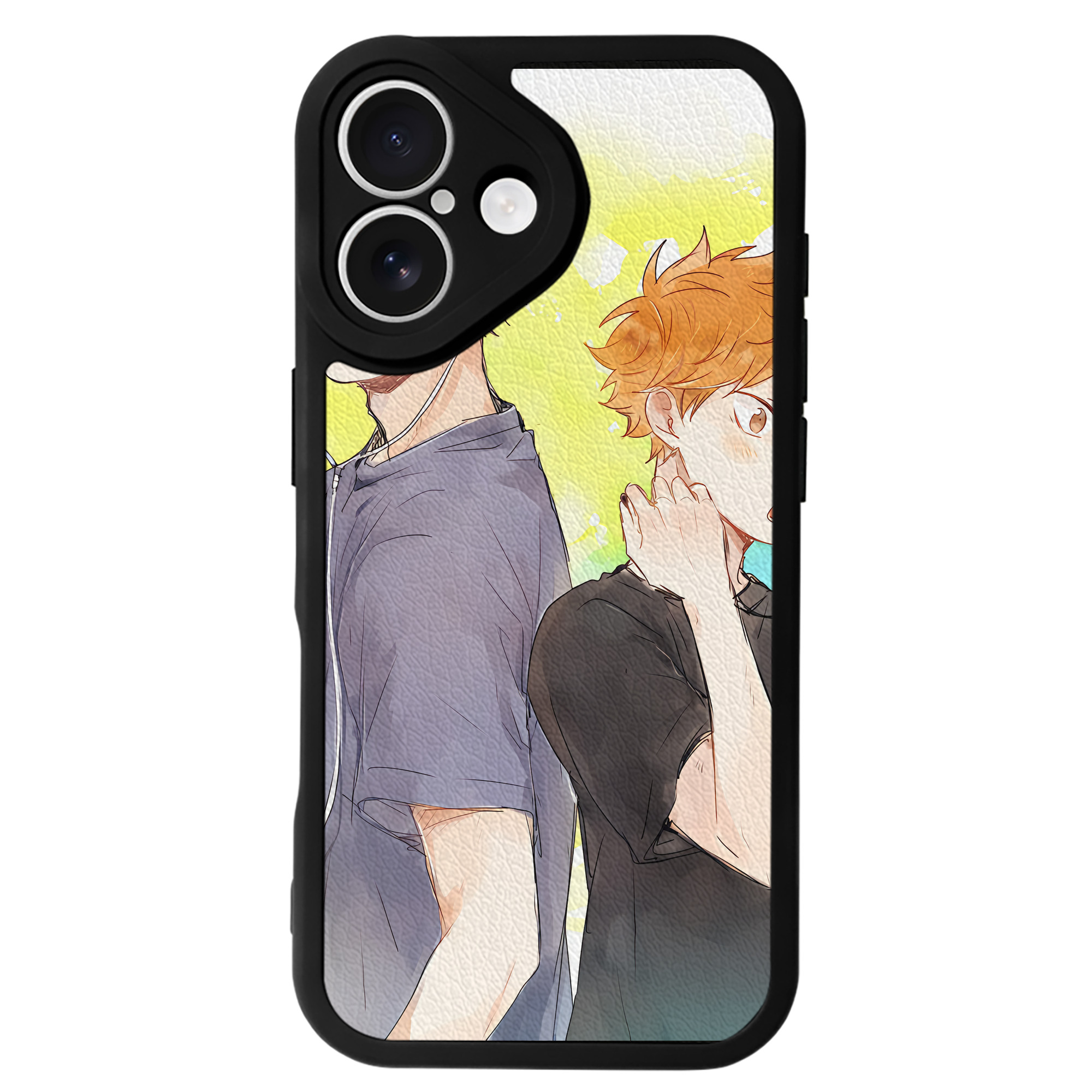 （画像用） ハイキュー!! Haikyu!! 【iPhone 16シリーズ対応】シリコンスマホケース（レザー調） 材質：シリコン